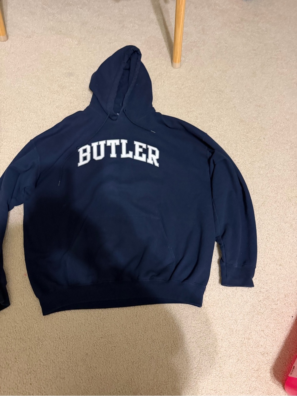 XL Gildan Navy Butler University Bulldogs hooded sweatshirt hoodie